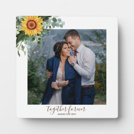 Plaque Photo Fleurs de soleil rustiques Eucalyptus Leaf (Devant)