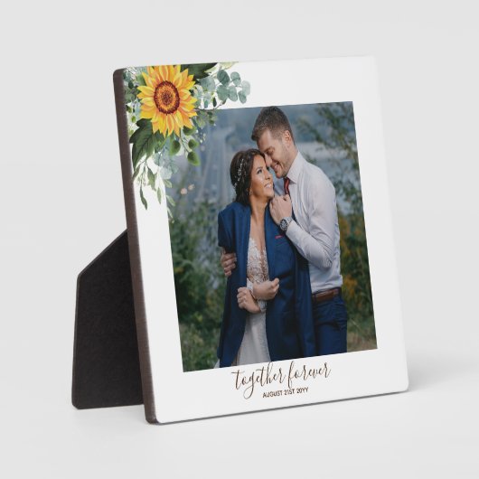 Plaque Photo Fleurs de soleil rustiques Eucalyptus Leaf (Recto)