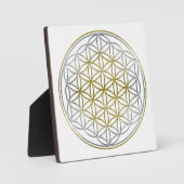 Plaque Photo FLEURS DE VIE / Blume des Lebens - BiColor (Recto)