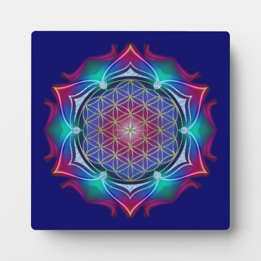 Plaque Photo FLEURS DE VIE / Blume des Lebens - Mandala IV (Devant)