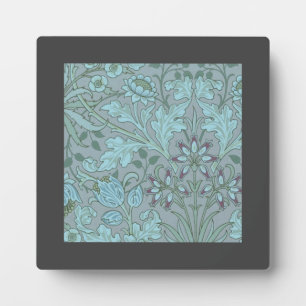 Plaque Photo Fleurs décoratives bleu pastel