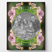 Plaque Photo Fleurs délicates Créez votre propre photo (Devant)