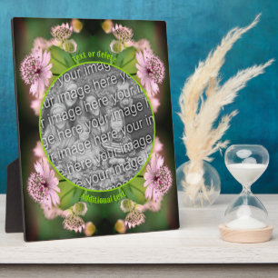 Plaque Photo Fleurs délicates Créez votre propre photo