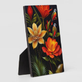 Plaque Photo Fleurs et oiseaux tropicaux | Moderne Haeckel (Côté)