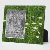 Plaque Photo Fleurs Faisy En Champ Ajoutez Votre Propre Photo (Côté)