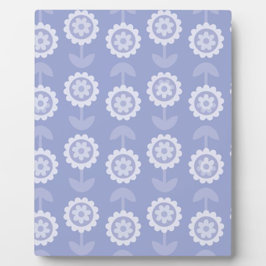 Plaque Photo Fleurs florales violettes d'art motif Abstrait (Devant)