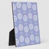 Plaque Photo Fleurs florales violettes d'art motif Abstrait (Côté)