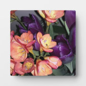 Plaque Photo Fleurs orange et violette (Devant)