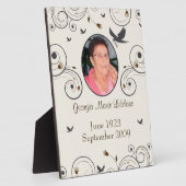 Plaque Photo Fleurs personnalisées et filons garde-mémoire Keep (Côté)