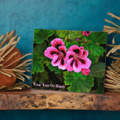 Plaque Photo Fleurs roses 1 (Côté)