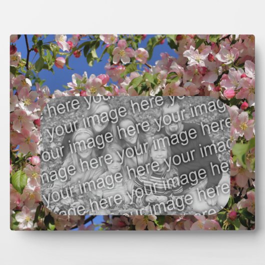 Plaque Photo Fleurs roses Créez votre propre photo (Devant)