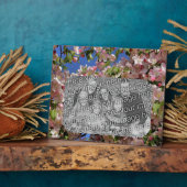 Plaque Photo Fleurs roses Créez votre propre photo (Côté)