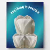 Plaque Photo Fleurs Tulip Tout Est Possible Inspiration (Devant)