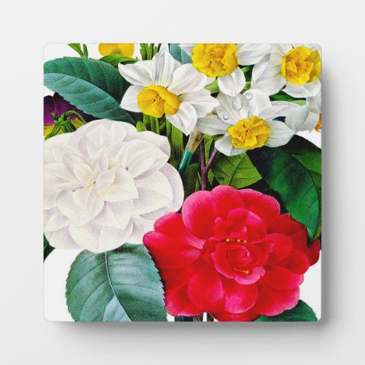 Plaque Photo Fleurs vintages (Devant)