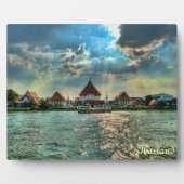 Plaque Photo Fleuve Chao Phraya, Thaïlande (Devant)