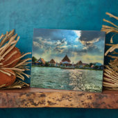 Plaque Photo Fleuve Chao Phraya, Thaïlande (Côté)