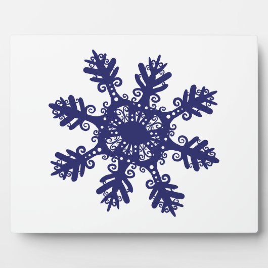 Plaque Photo Flocon de neige II (Devant)