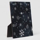 Plaque Photo flocons de neige (Côté)