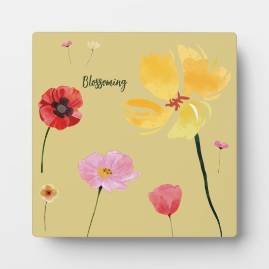 Plaque Photo Floraison (Devant)