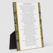 Plaque Photo Floraison Celtique (Côté)