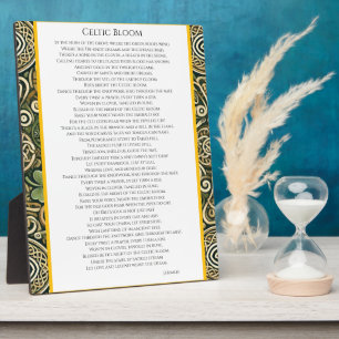 Plaque Photo Floraison celtique