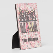 Plaque Photo Floral Boho Mama (Côté)