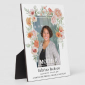 Plaque Photo Floral En Souvenir Affectueux Funérai (Côté)