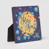 Plaque Photo Floral Inspirationnel Plus Que Citer Inspiritisme (Recto)