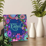 Plaque Photo Floral Retraité Whimsical Joli Inspirivé Easel<br><div class="desc">Inspirationnelle Plaque florale à la retraite - jolie, fantaisie et élégante oeuvre d'art créée pour inspirer et élever. Un joli design floral coloré ajoute quelques touches positives à votre quotidien. Ces plaques amusantes de chevalet font de grands cadeaux inspirants pour la famille, les amis, les collègues, les enseignants, etc... Des...</div>