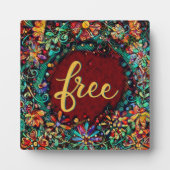 Plaque Photo Flore Boho Gratuit Whimsical Inspirer Easel (Devant)