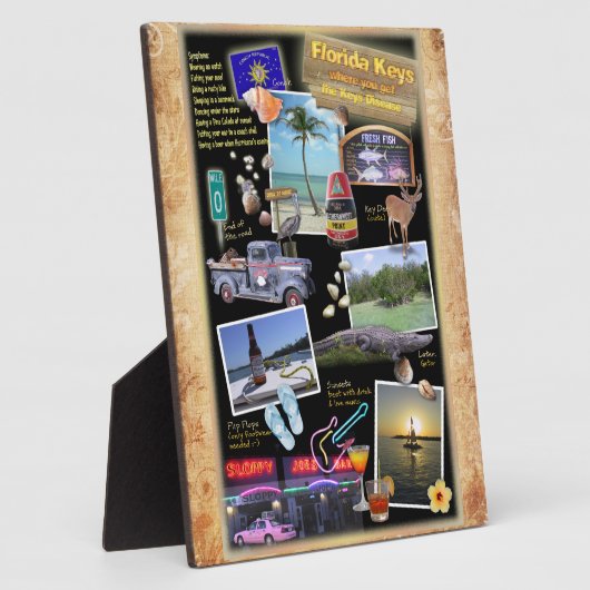 Plaque Photo Florida Keys (Côté)