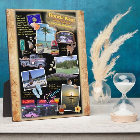 Plaque Photo Florida Keys (Côté)