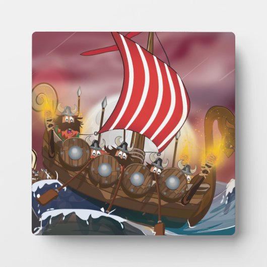 Plaque Photo Flotte Viking Invasion (Devant)