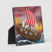 Plaque Photo Flotte Viking Invasion (Recto)