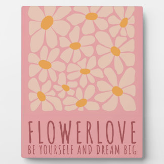 Plaque Photo Flower