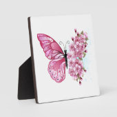 Plaque Photo Flower Butterfly (Recto)