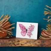 Plaque Photo Flower Butterfly (Côté)