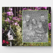 Plaque Photo Flower Garden Bird House Peinture Ajouter Votre Ph (Devant)