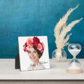 Plaque Photo Flowers Crown Custom photo (Insitu)