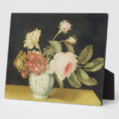 Plaque Photo Flowers in a Delft Jar (Côté)