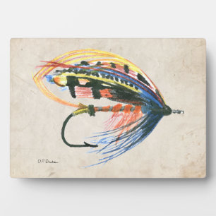 Plaque Photo FlyFishing Lure Art Saumon Fly Lure