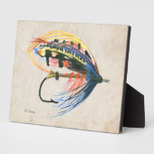 Plaque Photo FlyFishing Lure Art Saumon Fly Lure (Côté)