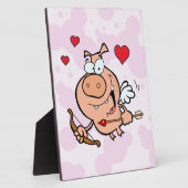 Plaque Photo Flying Pig with Bow and Arrow (Côté)