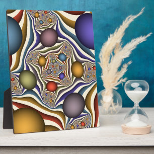Plaque Photo Flying Up, Colorful Moderne Art Fractal Abstrait
