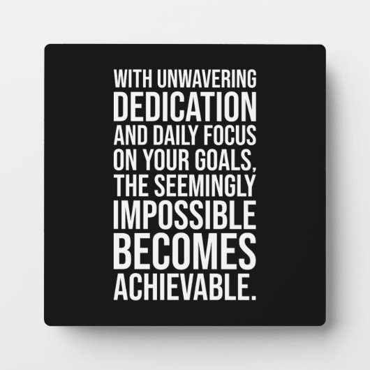 Plaque Photo Focus - Impossible devient réalisable - Motivation (Devant)