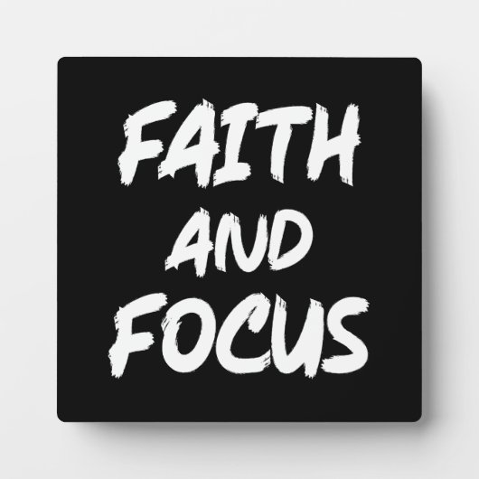 Plaque Photo Foi et concentration - Christian Hustle Success Gy (Devant)