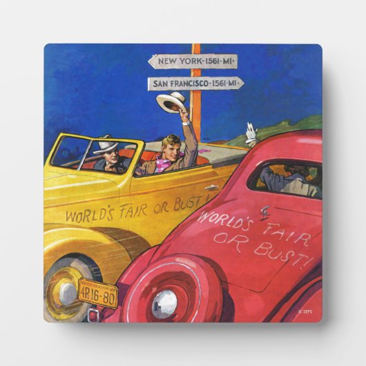 Plaque Photo Foire mondiale ou buste (Devant)