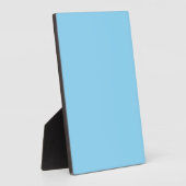 Plaque Photo Fond bleu clair uni de couleur uniforme (Côté)