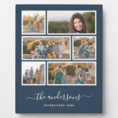 Plaque Photo Fond de couleur modifiable Script de collage photo (Devant)