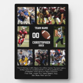 Plaque Photo Football 7 photo collage team name (Devant)